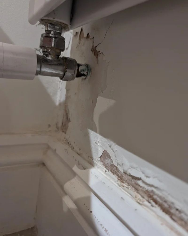 Detecção de vazamento em parede